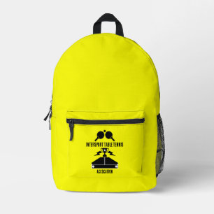 Table Tennis Tournament Printed Backpack