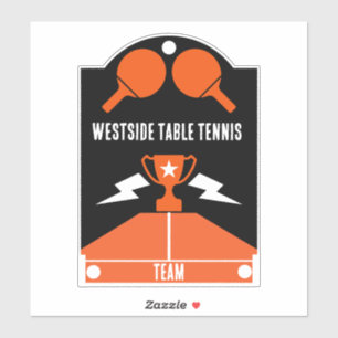 Table Tennis Tournament Sticker
