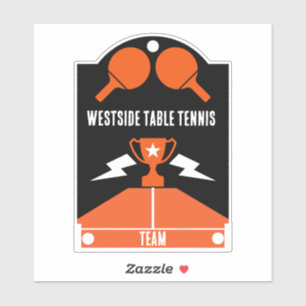 Table Tennis Tournament Sticker