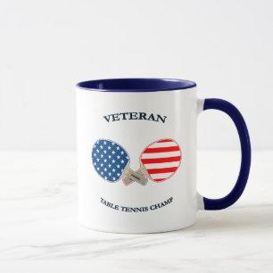 Table Tennis Veteran Mug