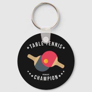 Table Tennis (Wannabe) Champion Funny Keychain