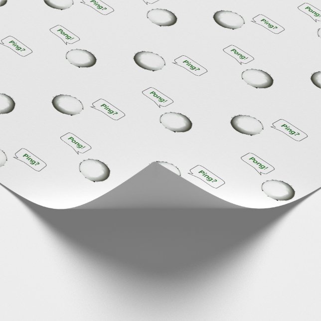 Table Tennis Wrapping Paper (Corner)