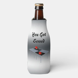 Table Tennis You Got Served Design, Bottle Cooler