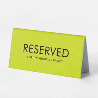 Table Tent Sign
