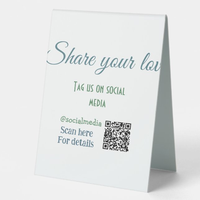 Table Tent Sign (Front)