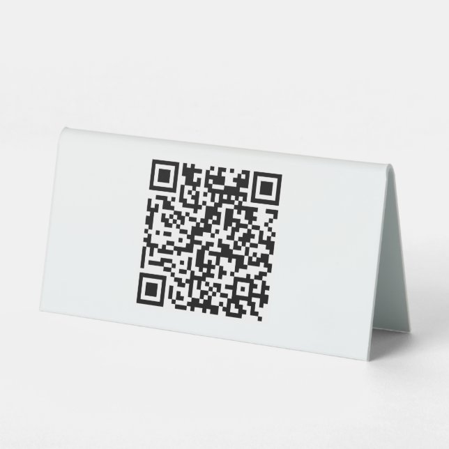 Table Tent Sign 6" X 3" (Front)