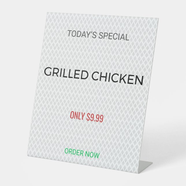 Table Tent Sign | Custom | Menu | Wedding | Promo (Front)
