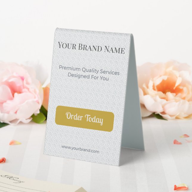 Table Tent Sign Custom Table Tent Display (In SItu (Wedding))