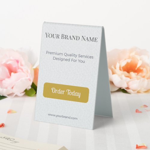 Table Tent Sign Custom Table Tent Display