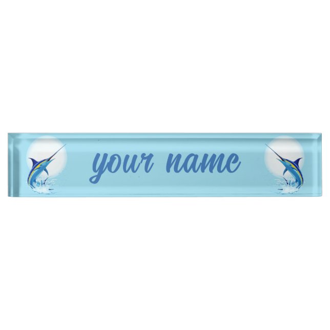 Table Tent Sign Desk Name Plate (Front)