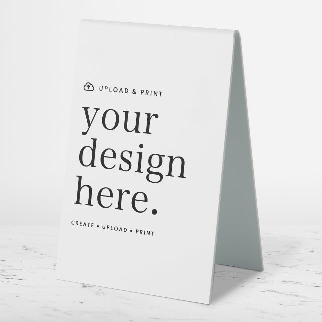 Table Tent Sign | DIY 4x6 Custom Tabletop Display (Versatile table tent sign for business, weddings, special occasion events & more!)