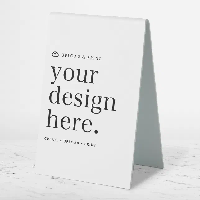 Table Tent Sign | DIY 4x6 Custom Tabletop Display | Zazzle
