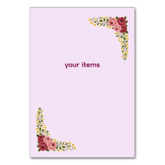 Table Tent Sign Number