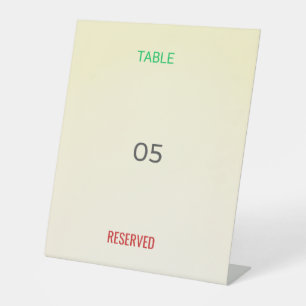 Table Tent Sign Reserved Custom Event Bold