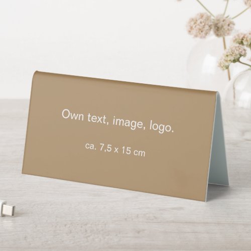 Table Tent Sign uni Gold