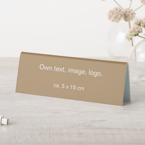 Table Tent Sign uni Gold