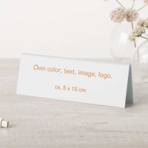 Table Tent Sign uni White _ own Color