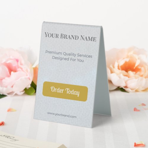 Table Tent Sign Wedding Business Display Custom
