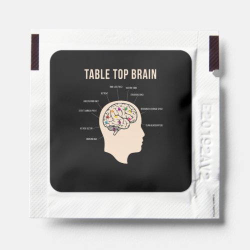 Table Top Brain Board Game Hand Sanitizer Packet
