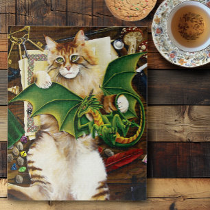 Table Top Gaming Dragon Cat Jigsaw Puzzle