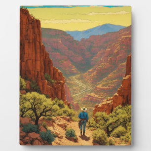 table top plaque with easel