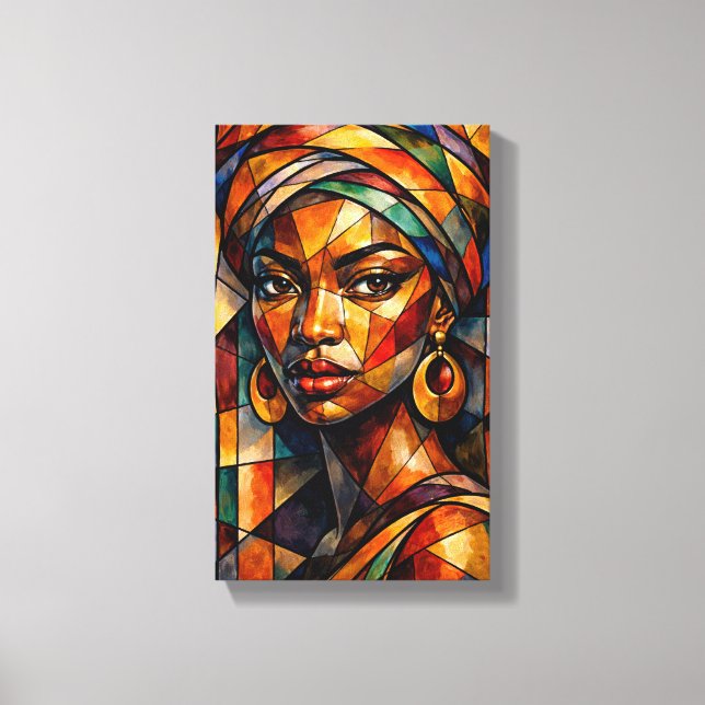 Tableau Déco ( Piercing Gaze ) Art Abstraite Canvas Print (Front)