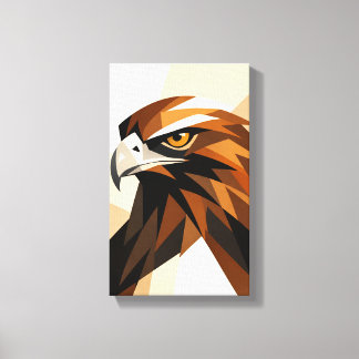 Tableau Déco ( Portrait Aigle ) Art Minimaliste Canvas Print