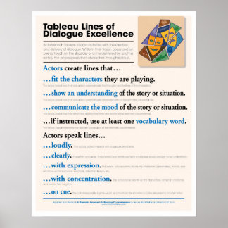 Tableau Lines of Dialogue Excellence Poster