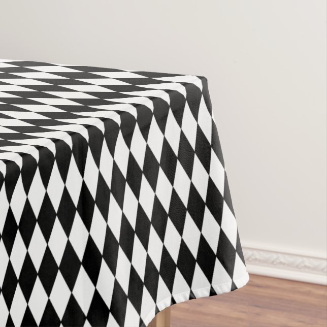 Tablecloth "60x84" -Halloween Harlequin Diamonds (In Situ)