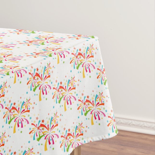 Tablecloth "60x84" July 4th Fireworks (In Situ)