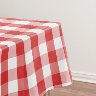 Tablecloth "60x84" Red Checkerboard