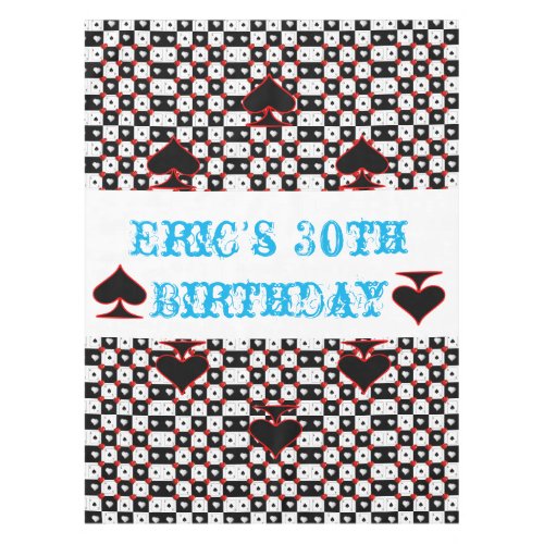Tablecloth Ace Card Spades Red Hearts