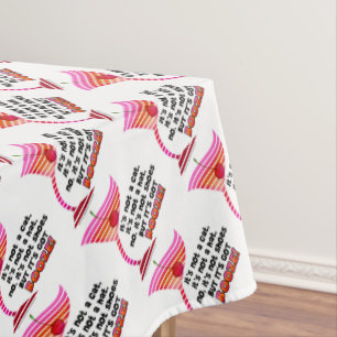 TABLECLOTH - BUT IT'S GOT BOOZE!