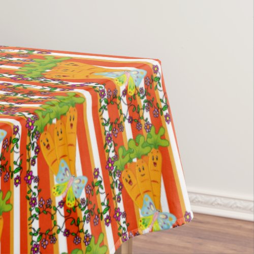 Tablecloth Carrots Floral Butterfly Vegan