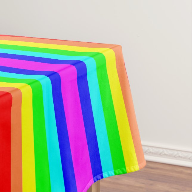 Tablecloth Colorful Colors Stripe (In Situ)