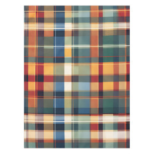 Tablecloth Colorful Fall Autumn Thanksgiving Plaid