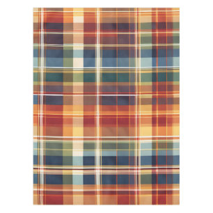 TableCloth Colorful Plaid Fall Autumn Thanksgiving
