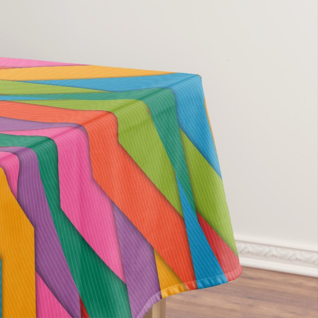 Tablecloth Colorful Triangles  (In Situ)