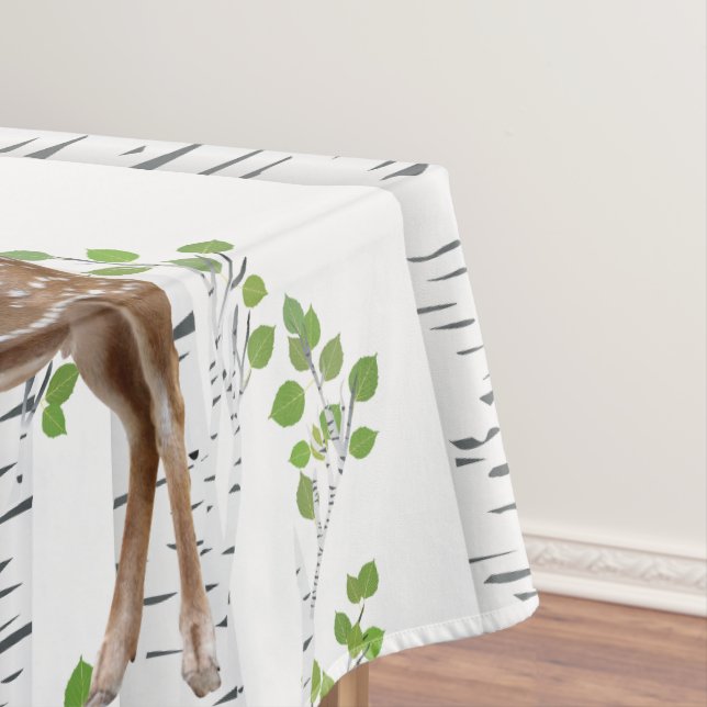 Tablecloth Deer Doe Buck Woodland Hunting (In Situ)