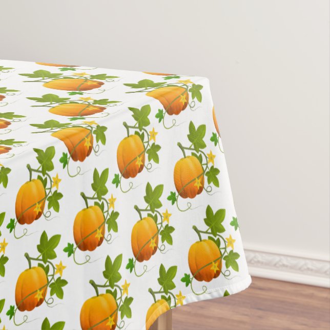 Tablecloth Fall Pumpkin Vine (In Situ)