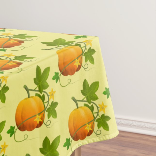 Tablecloth Fall Pumpkin Vine (In Situ)