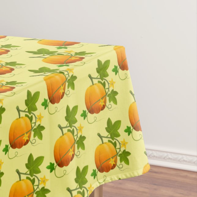 Tablecloth Fall Pumpkin Vine (In Situ)