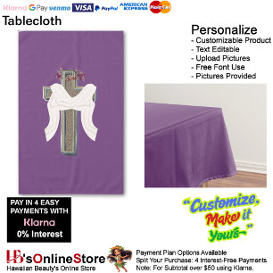 Tablecloth Household Linen Purple Background