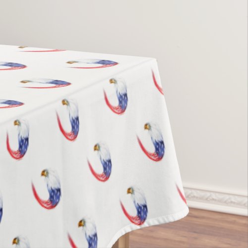 Tablecloth July 4th Patriotic Flag Eagle
