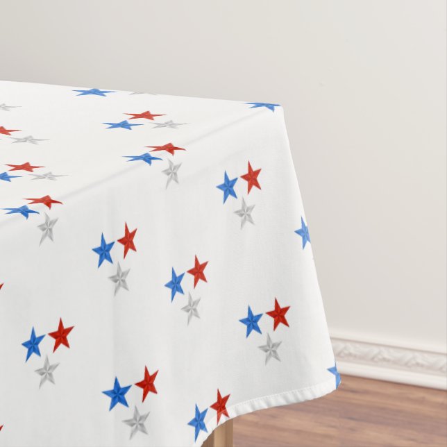 Tablecloth July 4th Patriotic Stars (In Situ)
