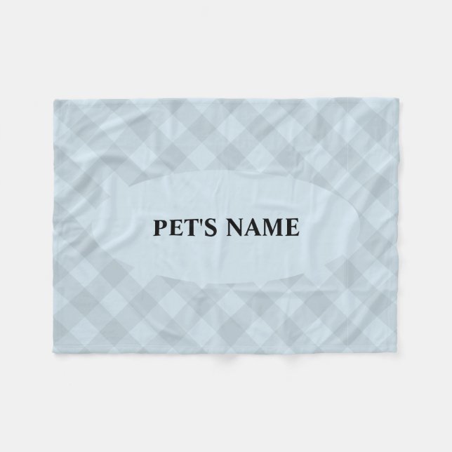 Tablecloth Pattern Personalized Dog Blankets (Front (Horizontal))