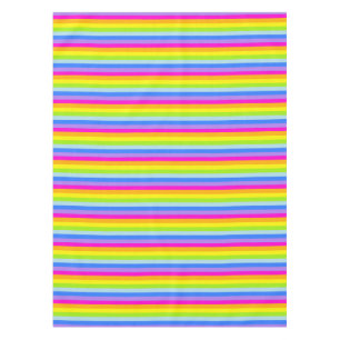 Tablecloth rainbow stripes pink