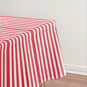 Tablecloth Red & White Stripe