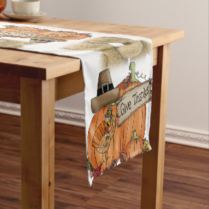 Tablecloth Runner Happy Thanksgiving Day