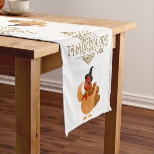 Tablecloth Runner Happy Thanksgiving Day